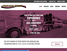 Tablet Screenshot of canamtransportation.com